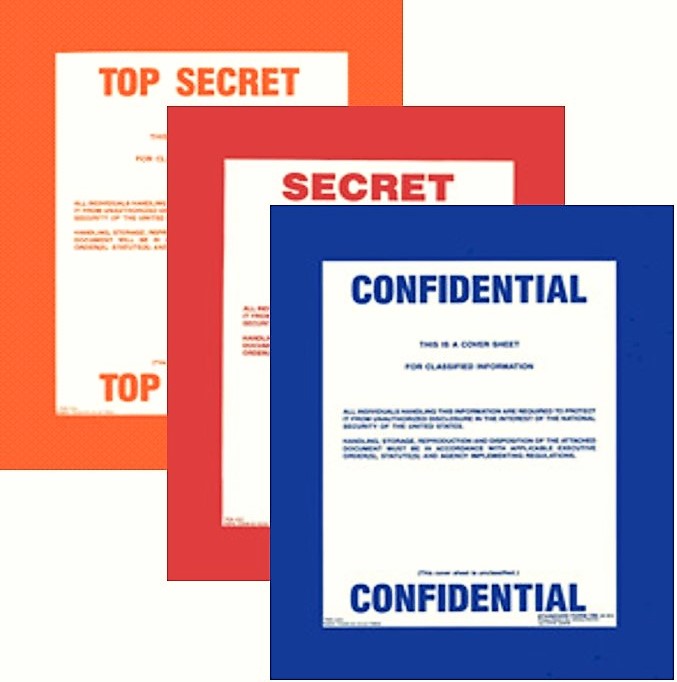 Top Secret and Confidential Chart Sheets